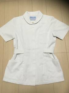 アプロン 015-10 医療ユニフォーム ナースウェア レディスジャケット半袖 KAZEN アプロン ホワイト M 015-10