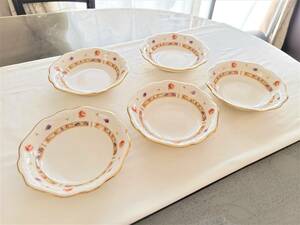 【超美品】Noritake ノリタケ　14cmプレート　果物プレート　5枚セット