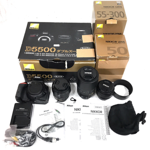 Nikon D5500 AF-S DX NIKKOR 18-55mm 1:3.5-5.6G VR II 含む デジタル一眼レフ デジタルカメラ レンズ セット