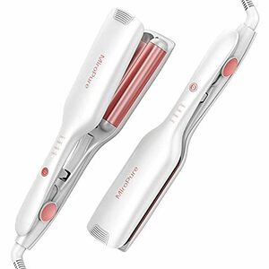 MiroPure ヘアアイロン カール ウェーブアイロン 25mm 挟むだけで可愛い カールアイロン 実現 160℃～220℃ 千万級マイナスイオ