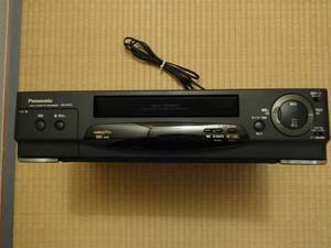 Panasonic パナソニック NV-H7G VHS HiFi ビデオ カセット レコーダー ビデオデッキ 純正リモコン付き 電源ケーブル ブラック 東京から発送