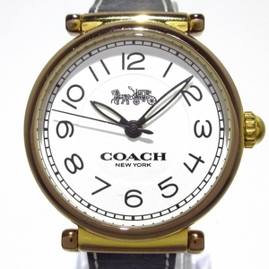COACH(コーチ) 腕時計 - CA.66.7.34.1440 レディース 社外ベルト 白