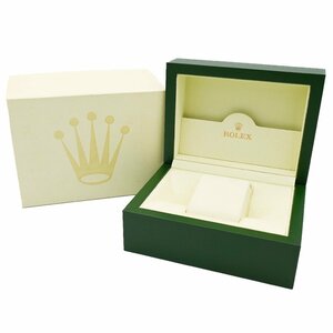 1円 ROLEX CASE ロレックスケース 時計用 空箱 BOX 内箱 S 外箱 30.00.71 緑 モスグリーン 24520240305