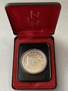カナダ 銀貨 1ドル 1976年 オタワ 国会図書館100周年 記念コイン エリザベス2世 プルーフ ケース付