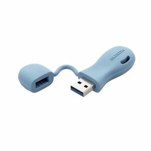 エレコム 子ども向けUSB3.2(Gen1)メモリ 32GB (ブルー) MF-JRU3032GBU /l