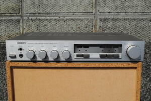 早　昭和の名機　ONKYO　レコード用コンポーネントステレオ　アンプ　Integrated　Amplifier　420x280x60ミリ