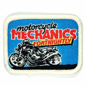 モーターサイクル メカニック フォートゥナイトゥリィ ビンテージ パッチ MOTORCYCLE MECHANICS FORTNIGHTLY Vintage Patch バイカー Biker