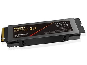 SUNEAST SE900NVG70-02TB　 NVMe SSD PCIe Gen 4.0×4 DRAM搭載PS5対応 M.2 Type 2280 内蔵型SSD 3D TLC 送料無料 新品！