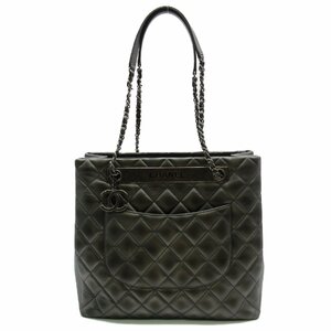 シャネル チェーントートバッグ ブランドオフ CHANEL レザー トートバッグ レザー 中古 レディース