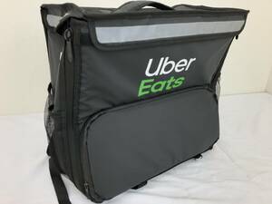 【MO15】(O) UBER EATS ウーバーイーツ 配達用バッグ デリバリーバッグ クーラーボックス 出前 保冷/保温 大容量 防水 中古現状品 