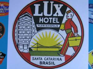 ▽▼57302▼▽＜LE*トラベルステッカー＞EXOTIC DESTINATIONS*LUX HOTEL SANTA CATARINA BRASIL