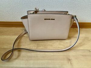 1円スタート！超美品！Michael Kors マイケルコース◆レザー 本革◆2way ショルダー ハンド バッグ◆