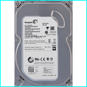 Seagate ST500DM002-1BD142-502 DP/N 09CF26 3.5インチ SATA600 500GB 1008回 8601時間