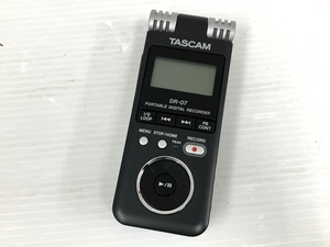 【動作保証】TASCAM DR-07 ポータブルデジタルレコーダー ICレコーダー 録音機材 中古 良好 O8711329