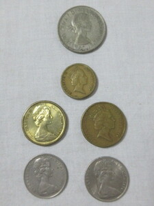 ◆外国古銭 貨幣 硬貨　オーストラリア 　2DOLLARS1枚/1DOLLR2枚/FLO　RIN1枚/１０セント2枚/ コイン 合計6枚