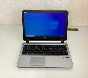 【訳あり】HP ProBook 450 G3 第6世代 Core i5 6200U 2.3GHz 8GB SSD 256GB DVDマルチ カメラ Windows10Pro ノートパソコン I262