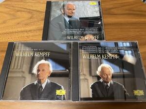 Wilhelm Kempff ヴィルヘルム・ケンプ / Beethoven ベートーヴェン / ピアノ・ソナタ 第8, 14, 23, 21, 17, 26, 30, 31, 32番 / 計3CD