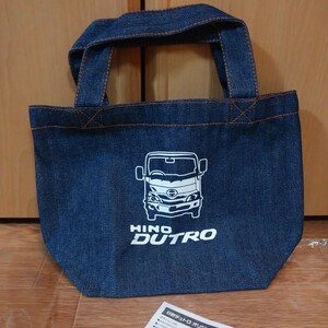 HINO truck Logo bag 日野 dutro グッズ コレクション ロゴ トラック デニムバッグ トートバッグ バッグ 非売品 ノベルティ 限定 車 袋