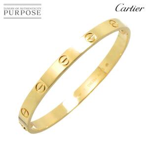 カルティエ Cartier ラブ ブレス #17 K18 YG イエローゴールド 750 ブレスレット バングル Love Bracelet【証明書付き】 90231193