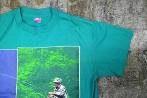 【古着 NationalWildlifeFederationプリントTシャツ】釣りフライ