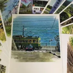 〈小さな鉄道の旅〉コレクション　ポストカード  絵ハガキ　全33枚
