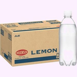 アサヒ飲料 500ml×24本炭酸水 ラベルレスボトル レモン タンサン ウィルキンソン MS+B 20