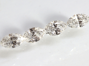 【HA0191】天然ダイヤモンド　4石セットルース　0.30ct 