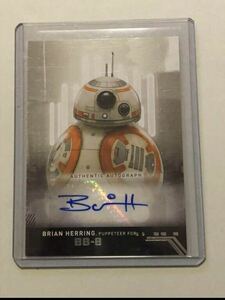 スターウォーズstarwars トレーディングカードtopps トレカ直筆サインBB8