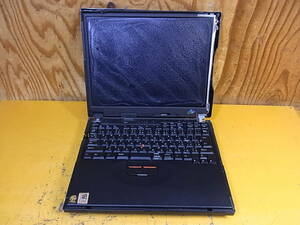 □Cb/223☆IBM☆12.1型ノートパソコン☆ThinkPad 390X☆Type 2626☆Celeron☆メモリ/HDD/OSなし☆動作不明☆ジャンク