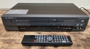 【に-4-39】100 BROADTEC VHSビデオ一体型DVDレコーダー DXR160V 2013年製 VHS/DVD ダビング 通電OK 動作未確認