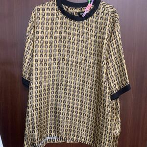 極美品 FENDI フェンディ シルク 半袖 Tシャツ XL カットソー