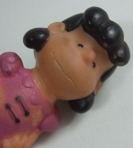 VINTAGE 70s Peanuts Lucy ルーシー ミニ ソフビ 指人形 Finger Puppet 人形 中古品 ビンテージ ピーナッツ スヌーピー Snoopy