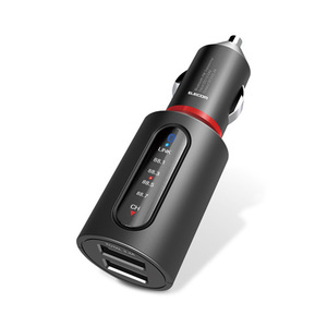 エレコム FMトランスミッター Bluetooth USB2ポート付 3.4A おまかせ充電 4チャンネル ブラック LAT-FMBT04BK