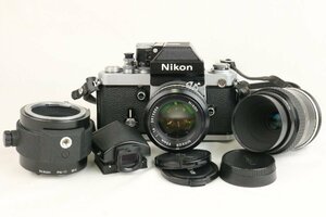 Nikon ニコン F2 フォトミックA NIKKOR 50mm F1.4 / Micro－NIKKOR 55mm F3.5 アイレベル ED-1 等 一眼レフカメラ レンズ 【彩irodori