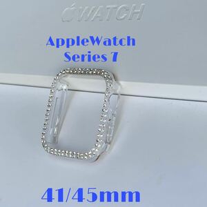 Apple watch アップルウォッチ ダイヤモンド カバー ケース　アップルウォッチカバー　41mm クリア