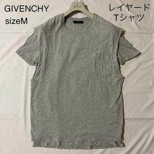 【GIVENCHY】レイヤードTシャツ Mサイズ 胸ポケット