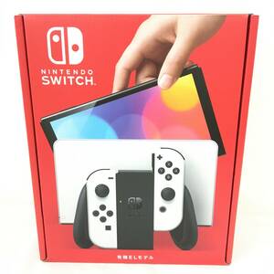 ■【未使用/送料無料/1円～】Nintendo Switch 本体 有機ELモデル ホワイト　販売店舗印あり（N1）