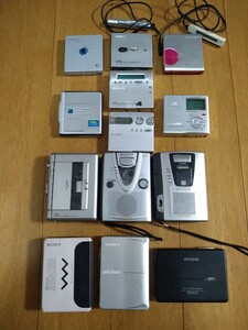 SONY Panasonic SHARP【カセットWALKMAN　MDウォークマン】13台現状品　