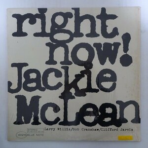 14030557;【US盤/BLUE NOTE/NewYorkラベル/VAN GELDER刻印/シュリンク付】Jackie McLean ジャッキー・マクリーン / Right Now!