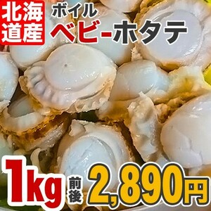 ベビーホタテ 1kg Lサイズ ホタテ 帆立 ほたて ベビーホタテ ボイルホタテ つまみ 北海道 贈答 プレゼント 母の日 父の日 お彼岸