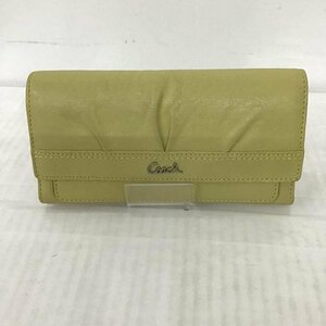 COACH 表記無し コーチ 財布 長財布 Wallet Long Wallet 薄緑 / ライトグリーン / 10083890