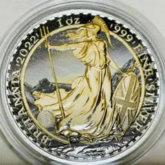 ブリタニア 銀貨 2022 イギリス クラッシック デザイン カラー COA