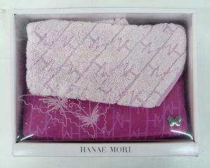 ☆保管品!HANAE MORI 森英恵 ポーチ&タオルハンカチ ピンク 箱付☆