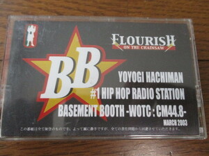 カセットテープ　YOYOGI HACHIMAN #1 HIP HOP RADIO STATION/ 8 BASEMENT BOOTH -WOTC:CM44.8-　march 2003 ステッカー付