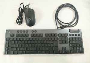 Logicool ロジクール 通電確認済 G403 G813 LIGHTSYNC RGB メカニカル ゲーミング キーボード パソコン マウス PC周辺機器 【中古】5726G