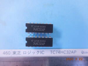 東芝 ロジックIC　 TC74HC32AP Quad 2-Input OR Gate 8個１組　 #460