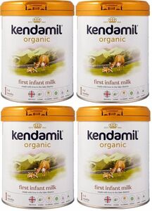 【訳あり商品外装缶に凹みあり800g 4個セット・新生児から】Kendamil Organic（ケンダミル オーガニック）パーム油フリー 乳児用粉ミルク