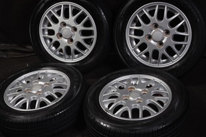 ★バリ山 155/65R13 ダイハツ純正アルミ MARQUIS 2020年製 MAXエッセオプティネイキッドミラジーノムーヴハイゼットアトレー等