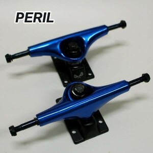 値下げしました！PERIL/ペリル PERIL TRUCK 7.625 ANODIZED BLUE スケートボードトラック スケボー SK8 [返品、交換及びキャンセル不可]