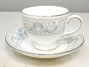 ウェッジウッド WEDGWOOD カップ＆ソーサー シルバー 銀縁 ユーズド品 kdKT